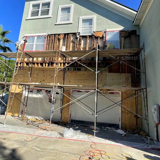 Coastal Florida wood rot / moisture damage / repair project photo