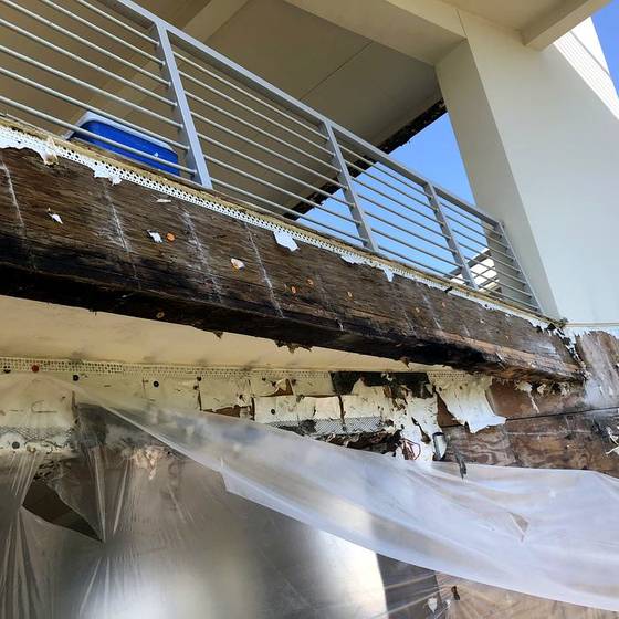 Coastal Florida wood rot / moisture damage / repair project photo