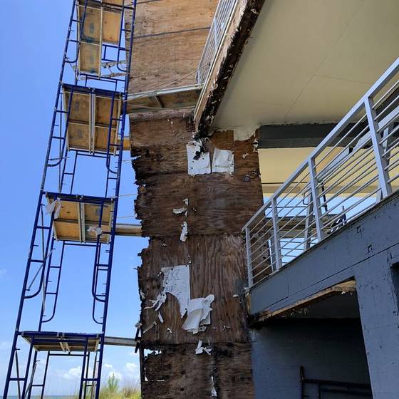 Coastal Florida wood rot / moisture damage / repair project photo