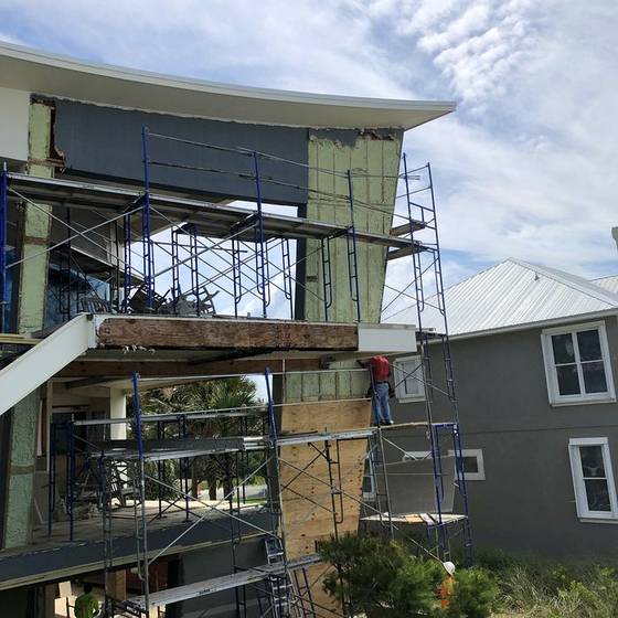 Coastal Florida wood rot / moisture damage / repair project photo