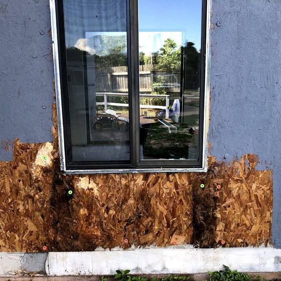 Coastal Florida wood rot / moisture damage / repair project photo