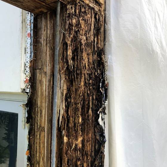 Coastal Florida wood rot / moisture damage / repair project photo